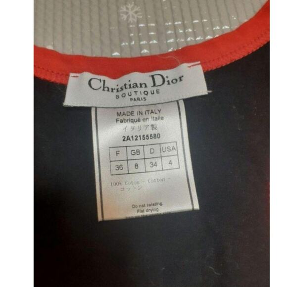 Authentic Christian Dior by Galliano SS02 Gothic Blood Red Tank Top Shirt 1947 - Picture 3 of 3